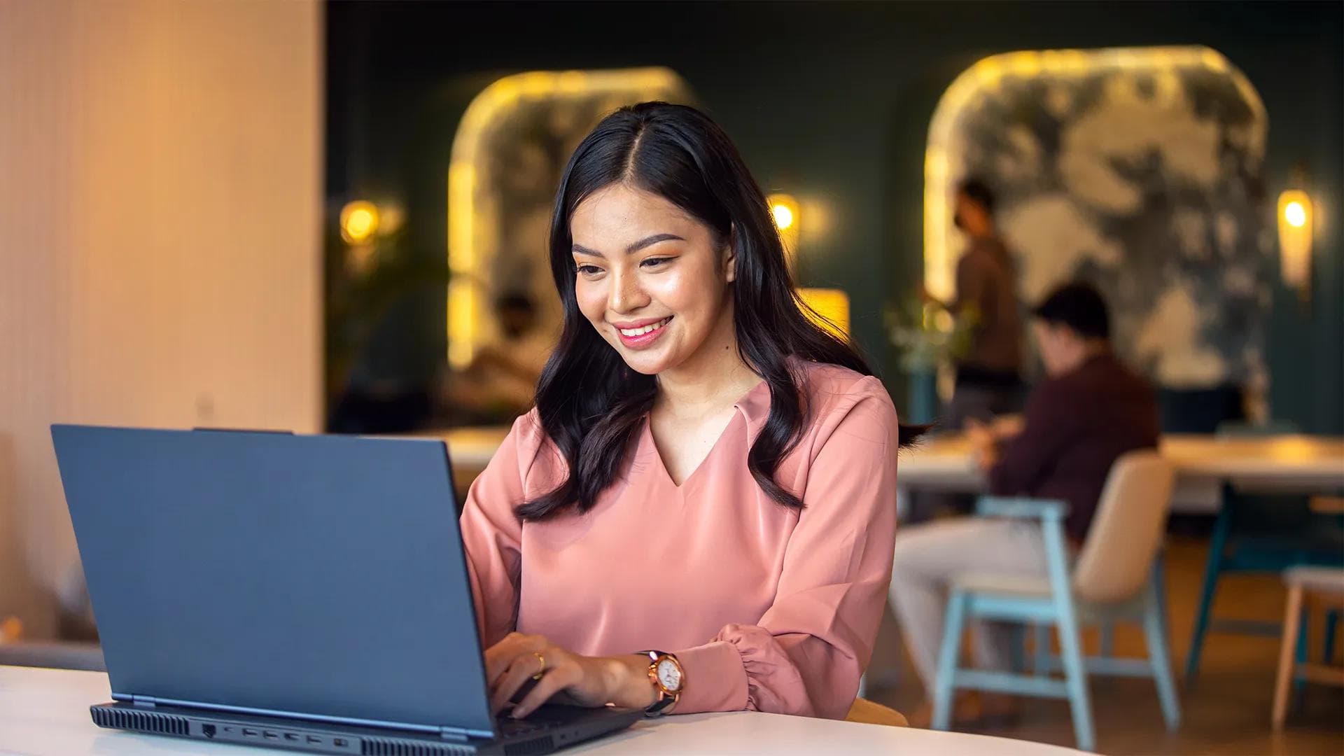 Employee working at KMC Coworking Space